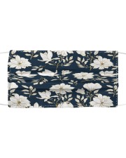 Flowers Gold and Blue Elegant Floral Pattern Mask tile