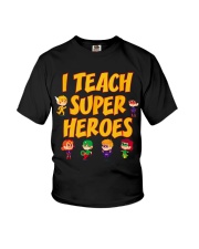 I Teach Superheroes Tshirt Cute Funny Teacher Gift Youth T-Shirt thumbnail