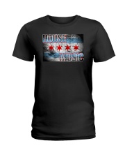 House Music Flag Ladies T-Shirt thumbnail