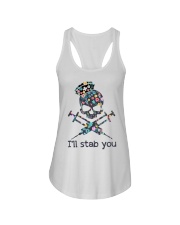 I'll stab you Ladies Flowy Tank thumbnail