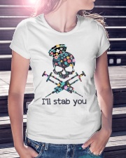 I'll stab you Ladies T-Shirt lifestyle-women-crewneck-front-7