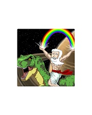 God Rides A T-Rex In Space Square Magnet thumbnail
