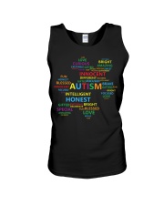 Puzzle piece autism Unisex Tank thumbnail