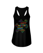 Puzzle piece autism Ladies Flowy Tank thumbnail