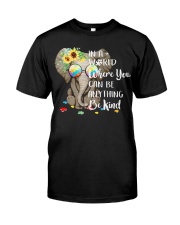 Elephant autism awareness be anything be kind Classic T-Shirt thumbnail