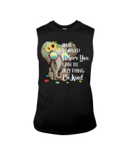 Elephant autism awareness be anything be kind Sleeveless Tee thumbnail