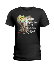 Elephant autism awareness be anything be kind Ladies T-Shirt thumbnail