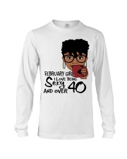 February Girl I Love Being Sexy And Over 40 Long Sleeve Tee tile