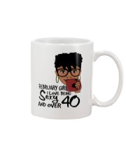 February Girl I Love Being Sexy And Over 40 Mug tile