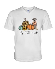 Schnauzer V-Neck T-Shirt thumbnail