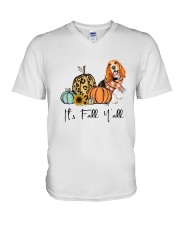 Basset Hound V-Neck T-Shirt thumbnail