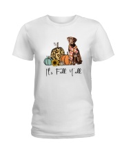 Chocolate Labrador Ladies T-Shirt thumbnail