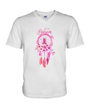 Breast Cancer V-Neck T-Shirt thumbnail