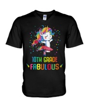Family 10th Grade Magical QUYT Black V-Neck T-Shirt tile