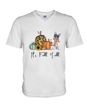 Boston Terrier V-Neck T-Shirt thumbnail