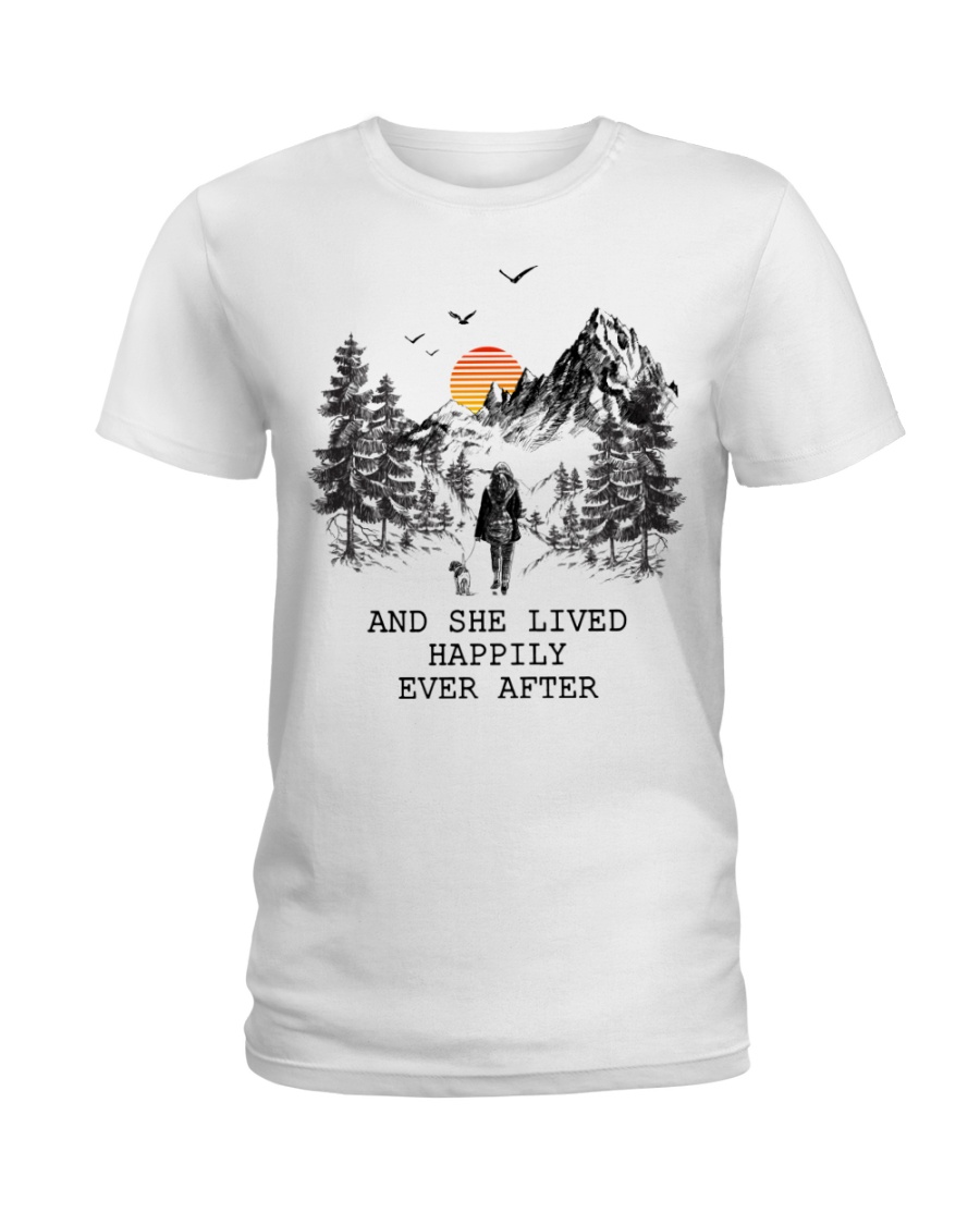 And She Lived Happily Ever After Ladies T-Shirt