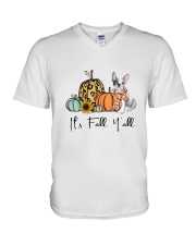 Frenchie V-Neck T-Shirt thumbnail