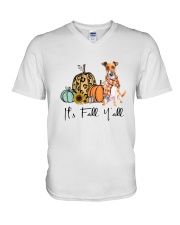 Jack Russell Terrier V-Neck T-Shirt thumbnail