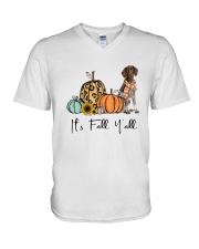 German Shorthaired Pointer V-Neck T-Shirt thumbnail