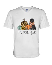 Newfoundland dog V-Neck T-Shirt thumbnail