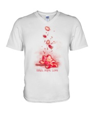 Breast Cancer V-Neck T-Shirt thumbnail