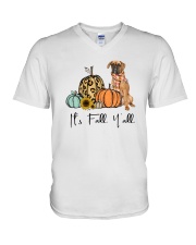 Boxer dog V-Neck T-Shirt thumbnail