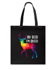 Oh Deer I'm Queer Tote Bag tile