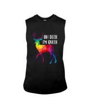Oh Deer I'm Queer Sleeveless Tee tile