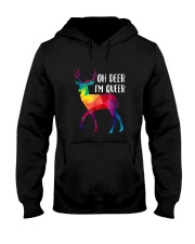 Oh Deer I'm Queer Hooded Sweatshirt tile