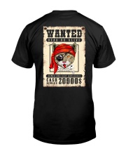 Pirate Cat Wanted Classic T-Shirt back