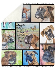 Boxer dog Sherpa Fleece Blanket tile