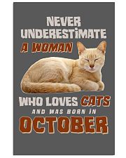 Love Cats and was born in October Vertical Poster tile