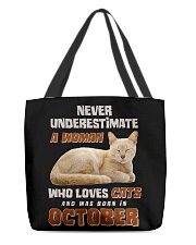 Love Cats and was born in October All-Over Tote tile