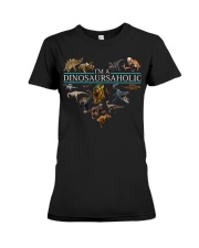I'm A Dinosaursaholic Premium Fit Ladies Tee tile