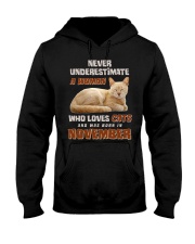 Love Cats and was born in November Hooded Sweatshirt tile