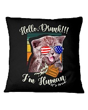 Oktoberfest Funny Cat Square Pillowcase tile