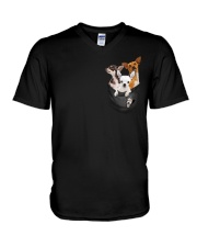 Cute Chihuahua Pocket V-Neck T-Shirt thumbnail