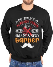 Barber Crewneck Sweatshirt custom-crewneck-sweatshirt-lifestyle-front-100