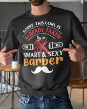 Barber Crewneck Sweatshirt custom-crewneck-sweatshirt-lifestyle-front-158