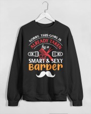 Barber Crewneck Sweatshirt custom-crewneck-sweatshirt-lifestyle-front-162