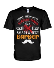 Barber V-Neck T-Shirt tile