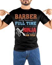 Barber 13 Premium Fit Mens Tee custom-t-shirts-premium-fit-men-lifestyle-front-67