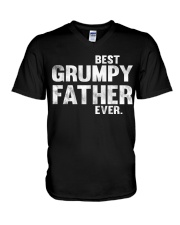 best grumpy father ever V-Neck T-Shirt thumbnail