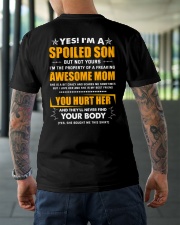 I'm a spoiled son of a freaking awesome mom Classic T-Shirt lifestyle-mens-crewneck-back-3
