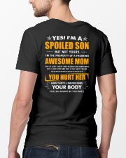 I'm a spoiled son of a freaking awesome mom Classic T-Shirt lifestyle-mens-crewneck-back-5