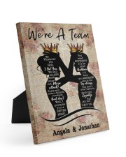 Personalized We Are A Team whatever you lack wife Easel-Back Gallery Wrapped Canvas tile