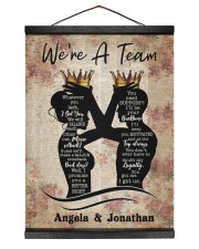 Personalized We Are A Team whatever you lack wife Hanging Canvas tile