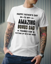 Happy Father's Day To My Amazing Bonus Dad Classic T-Shirt lifestyle-mens-crewneck-front-6