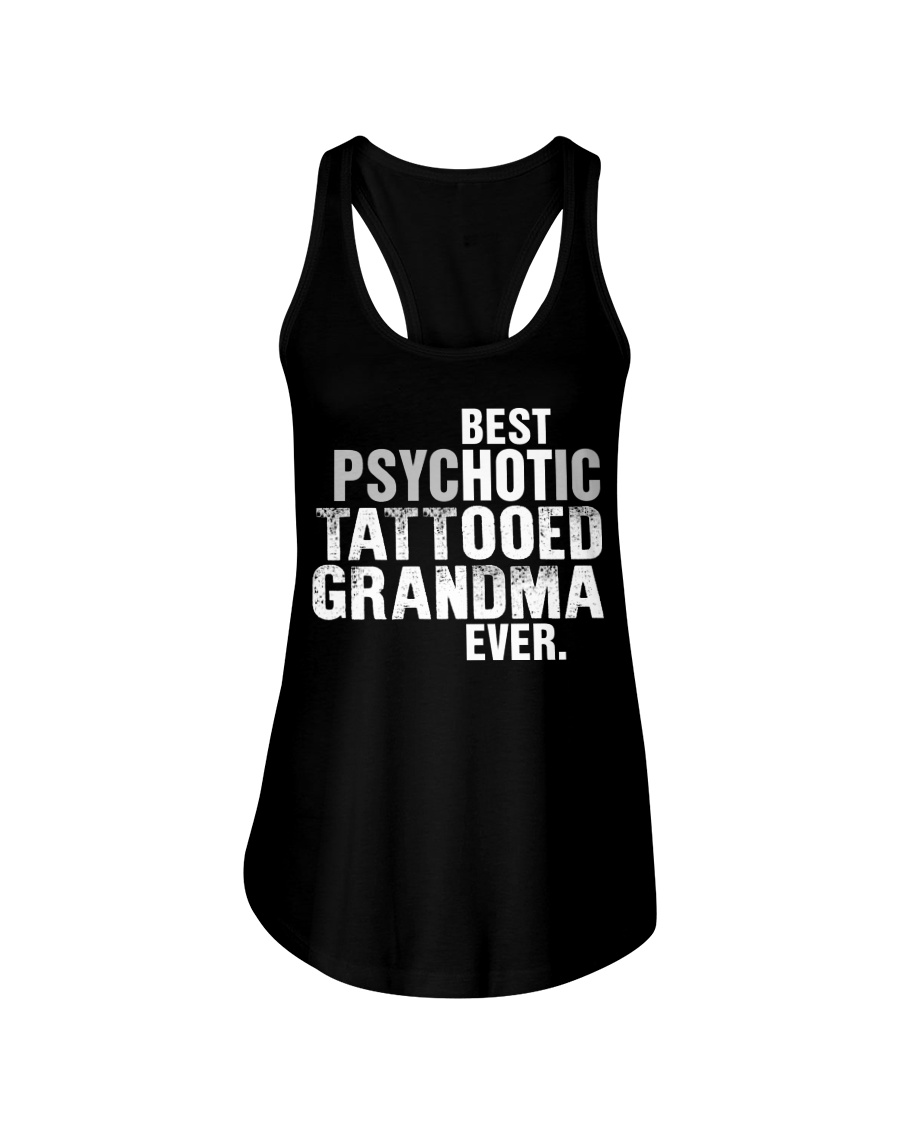 BEST HOT TATTOOED GRANDMA EVER Ladies Flowy Tank