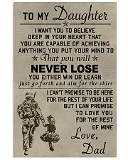 Make it the meaningful message to your daughter 24x36 Poster front